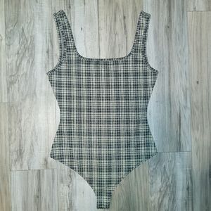 Le Lis Plaid Bodysuit